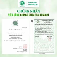 Viên Uống Bổ Não Ginkgo DHA & EPA Noguchi 60 Viên Nhật Bản (DATE T2.2027)
