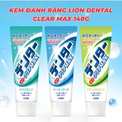 Kem đánh răng Lion Dental Clear Max hương bạc hà 140g