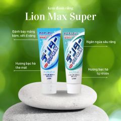 Kem đánh răng Lion Dental Clear Max hương bạc hà 140g