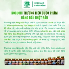 Viên Uống Bổ Não Ginkgo DHA & EPA Noguchi 60 Viên Nhật Bản (DATE T2.2027)