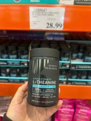 Viên L-Theanine 200mg Sports Research hữu cơ thuần chay bổ não giảm stress tăng tập trung 150 viên 720684