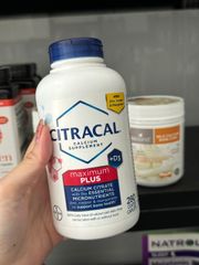 VIÊN BỔ SUNG CANXI CITRACAL MAXIMUM CALCIUM CITRATE +D3 280 viên của Mỹ 720688