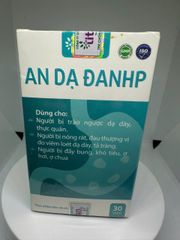 Viên uống AN DẠ ĐANHP hộp 30 viên - Hỗ trợ người bị trào ngược, nóng rát dạ dày, đầy bụng, khó tiêu, ợ hơi, ợ chua