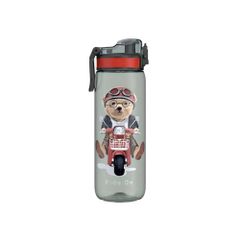 Bình nước Renga Tritan Rybo-X Patterned 630ml màu đen con gấu có tay cầm