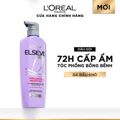 Bộ Gội Xả L’Oréal Paris Elseve Hyaluron 72H Pure/Moist 620ml 375ml - Tóc Mềm Mượt Nhẹ Bồng 720780