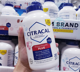 Viên uống bổ sung canxi Citracal Maximum Plus Calcium Citrate + D3 Mỹ 280 viên