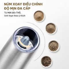 Máy xay tiêu muối GKÖCH KYMQ-57A cảm ứng sạc Type-C