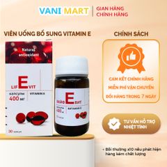 Vitamin E Đỏ Zentiva 400mg - Viên uống làm đẹp da của Nga, Hỗ trợ cấp ẩm, giảm thâm sẹo, Hộp 30 viên chính hãng