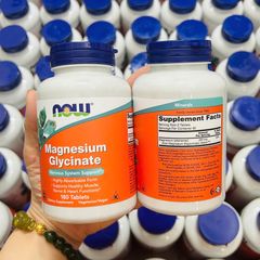 Now Magnesium Glycinate 200mg thuần chay USA 180 viên