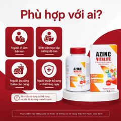 Vitamin tổng hợp cho người lớn Azinc Vitalité Arko Pharma 120 viên, bổ sung 12 vitamin 8 khoáng chất ,hỗ trợ hệ miễn dịch ,tăng đề kháng