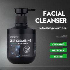 Sữa rửa mặt cho nam sạch dầu nhờn ngừa mụn Men Stay Simplicity Facial Cleanser 300ml