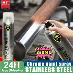 Sơn Bạc Mạ Crom Sơn Xịt Mạ Chrome Sáng Bóng 350ml - Chai Sơn Mạ Siêu Bóng-Sơn xe/