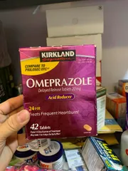 Viên uống giảm axit dạ dày, ợ nóng Kirkland Signature Omeprazole 42 Tablets 724000