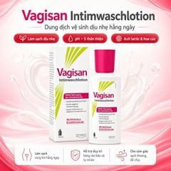 Dung Dịch Vệ Sinh Phụ Khoa Vagisan Intimwaschlotion 100ml - Cân bằng pH 5 Dịu Nhẹ Hằng Ngày
