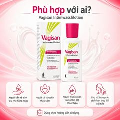 Dung Dịch Vệ Sinh Phụ Khoa Vagisan Intimwaschlotion 100ml - Cân bằng pH 5 Dịu Nhẹ Hằng Ngày