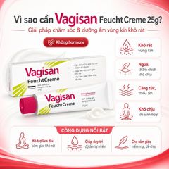 Kem Dưỡng Ẩm Vùng Kín Vagisan FeuchtCreme 25g - Giảm Khô Rát Không Hormone