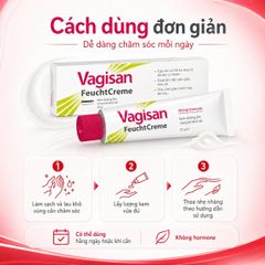 Kem Dưỡng Ẩm Vùng Kín Vagisan FeuchtCreme 25g - Giảm Khô Rát Không Hormone