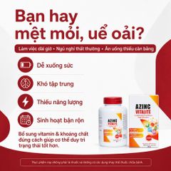 Azinc Vitalité Arko Pharma 120 viên bổ sung 12 vitamin 8 khoáng chất hàng Pháp cho người bận rộn