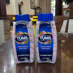 Viên nhai hỗ trợ dạ dày TUMS Extra Strength 1000mg  265V- Giảm ợ nóng, ợ chua - Hương vị trái cây - 265 viên của Mỹ
