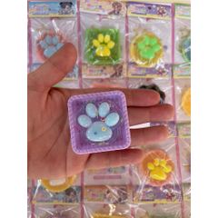 [Đại sỉ cổng trường] Vỉ 20 Pudding Squishy bóp mềm chân mèo mini