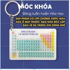 Móc khoá bảng tuần hoàn nguyên tố hoá học