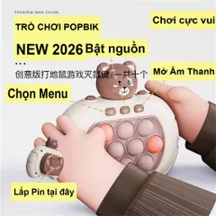 Đồ chơi nhựa máy bấm tốc độ Popbik rèn luyện phản xạ