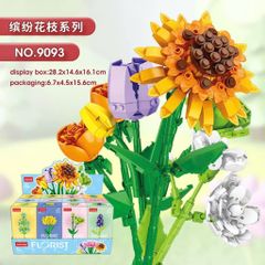 Bộ lắp ráp hoa nhựa DIY decord - đồ chơi trí tuệ hoặc quà tặng