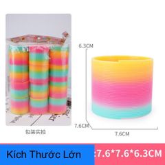 Đồ chơi nhựa Lò xo cầu vồng ma thuật size lớn