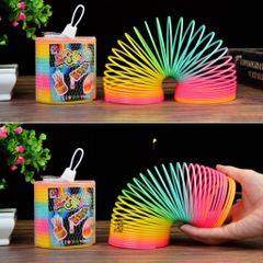 Đồ chơi nhựa Lò xo cầu vồng ma thuật size lớn