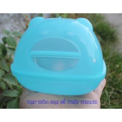 Nhà tắm - Nhà ngủ nhựa nhỏ cho hamster hình ếch