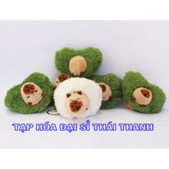 Móc khoá gấu bông hình tim capybara làm quà tặng 14/2