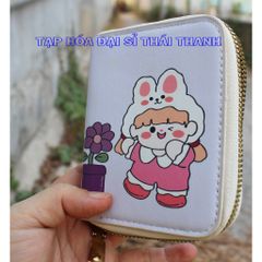 Bóp - ví đựng tiền mini nhiều ngăn hình Cartoon siêu đáng yêu