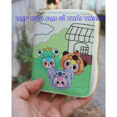 Bóp - ví đựng tiền mini nhiều ngăn hình Cartoon siêu đáng yêu