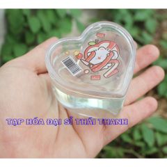 Slim - Slam trong suốt màu Pastel mềm dẻo hình TIM
