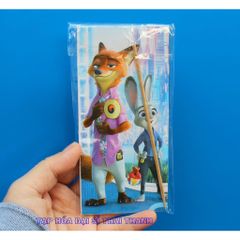 01 Thẻ Tăm cào Cáo Thỏ Zootopia