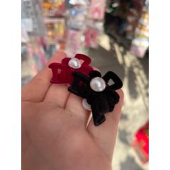 Kẹp tóc nơ nhung mini 4 cái