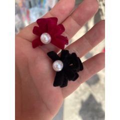 Kẹp tóc nơ nhung mini 4 cái