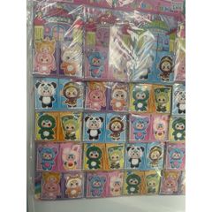 Vỉ dán trang phục và nội thất (20 túi) sticker Baby Three nhiều hình