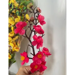 5 Nhánh mai, đào vải và nhựa trang trí Lễ Tết