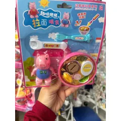 Đồ chơi nhựa chén mì và heo peppa đút pudding giải trí vui nhộn
