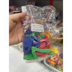 Bộ chữ số có keo dán (mous xốp bitis)