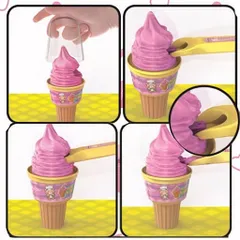 Đồ chơi nhựa đút ăn pudding hình ly kem vui nhộn
