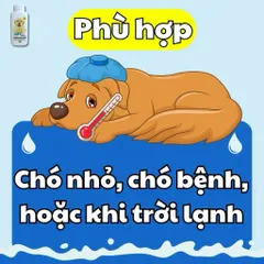 Phấn tắm khô, khử mùi, đuổi ve cho chó con hoặc chó bệnh