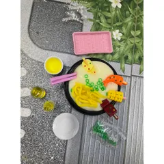 Đồ chơi nhựa + slam slim set lẩu ngộ nghĩnh giải trí vui nhộn đút pudding