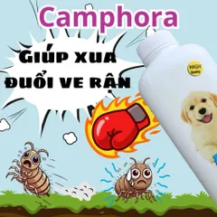 Phấn tắm khô, khử mùi, đuổi ve cho chó con hoặc chó bệnh