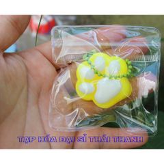 Móc khoá Squishy mềm dẻo dấu chân mèo