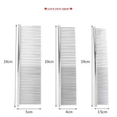 Lược chải lông chó mèo Inox