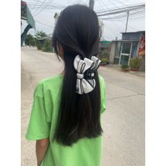 Kẹp tóc nữ kẹp nhựa đính nơ sang trọng