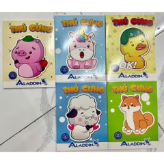 Combo 5 quyển tập 96trang giấy dày đẹp 80gr- 4 ô ly
