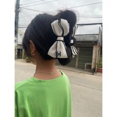 Kẹp tóc nữ kẹp nhựa đính nơ sang trọng